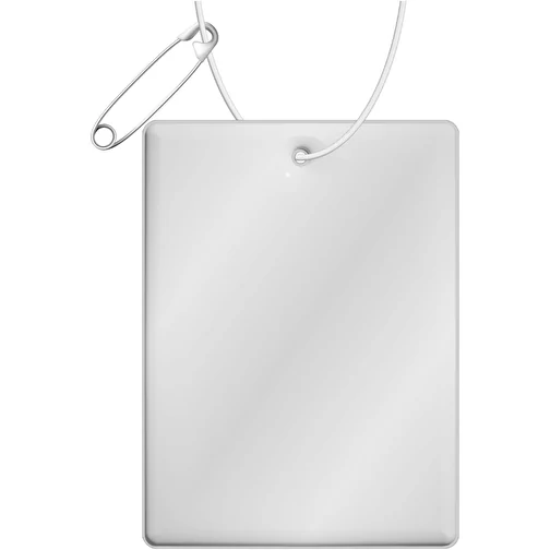 RFXT H-12 Pendentif rectangulaire léger en PVC réfléchissant - grande taille, Image 1