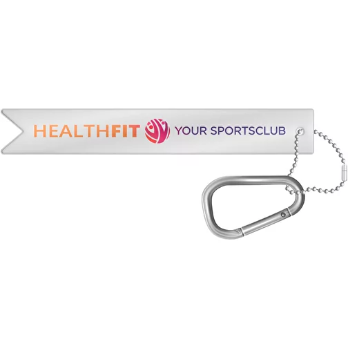 RFXT H-9 Pendentif léger en PVC réfléchissant avec mousqueton, Image 2