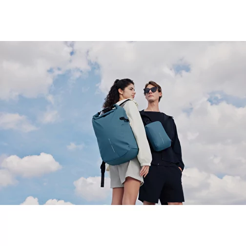 Urban sling-bag hydrofuge, bleu, Image 4