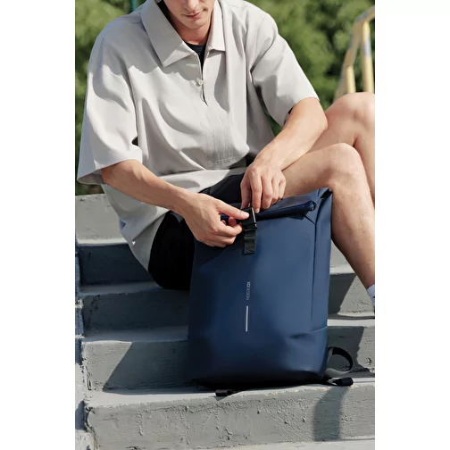 Urban sac à dos imperméable Flap-Top, bleu marine, Image 14