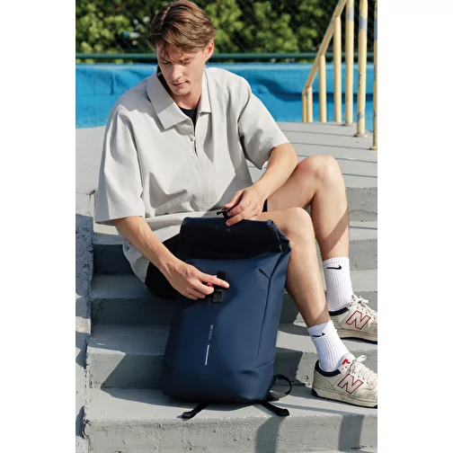Urban sac à dos imperméable Flap-Top, bleu marine, Image 15