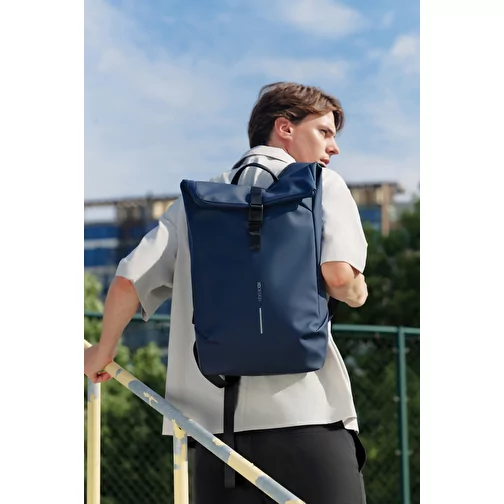 Urban sac à dos imperméable Flap-Top, bleu marine, Image 18
