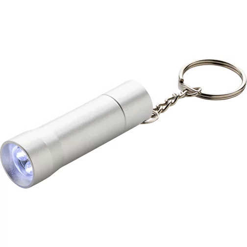 Lampe de poche porte-clés Flash en aluminium RCS rec., gris argenté, Image 1