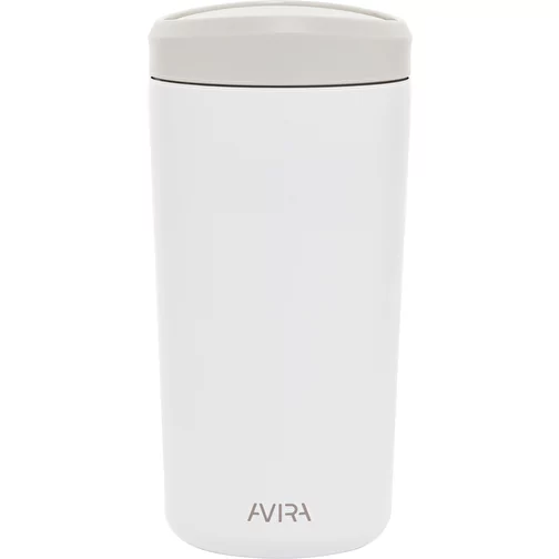 Avira Alix gobelet cliquable en acier RCS rec. 400ml, blanc, Image 2