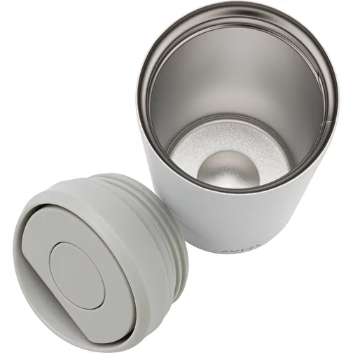 Avira Alix gobelet cliquable en acier RCS rec. 400ml, blanc, Image 5
