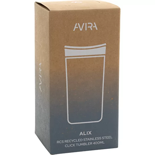 Avira Alix gobelet clic en acier RCS rec. 400ml, argent, Image 14