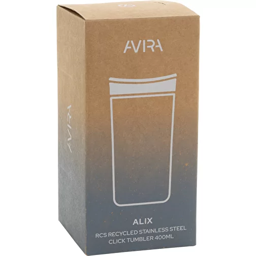 Avira Alix gobelet cliquable en acier RCS rec. 400ml, noir, Image 14