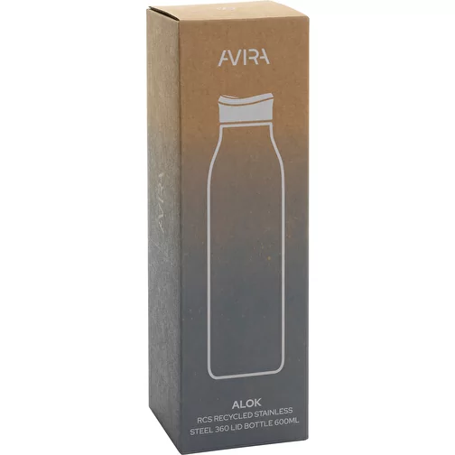 Bouteille d\'eau Avira Alok 600ml en acier RCS rec. 360, argenté, Image 14