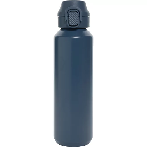 Via RCS Re-Steel Bouteille de sport avec bouchon, 600ml, bleu marine, Image 2