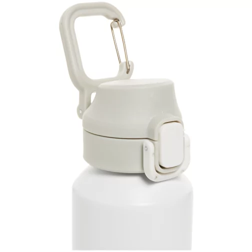Via RCS Re-Steel Bouteille de sport avec bouchon, 600ml, blanc, Image 7