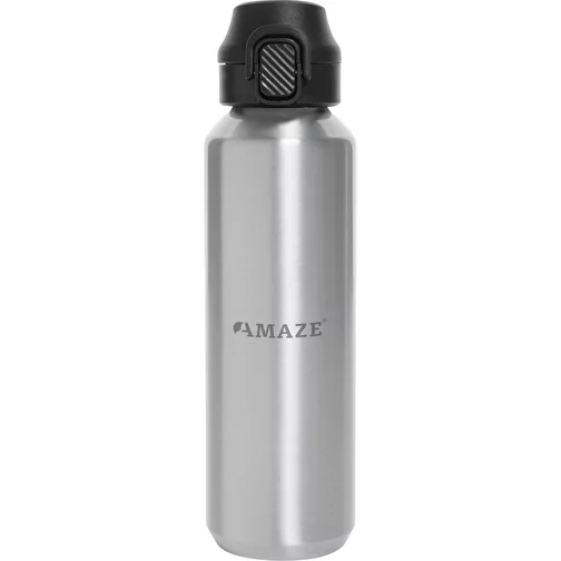 Via RCS Re-Steel Bouteille de sport avec bouchon, 600ml, argent, Image 10