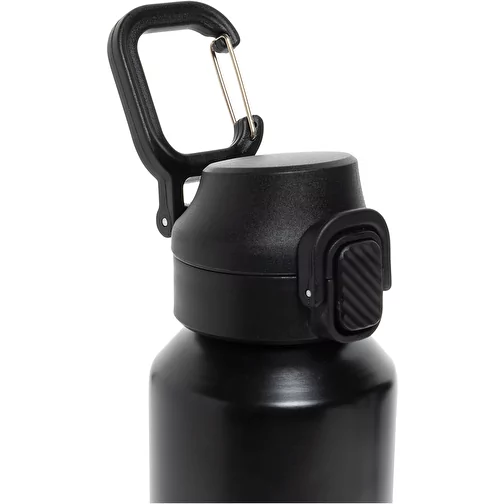 Via RCS Re-Steel Bouteille de sport avec bouchon, 600ml, noir, Image 6
