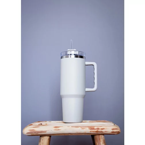 Gobelet Peakflow en acier inoxydable recyclé RCS 1200ml, blanc, Image 11
