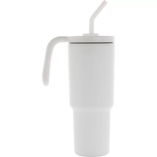 Graphic 360 Gobelet en plastique recyclé certifié RCS. Acier, 900ml, blanc, Image 4