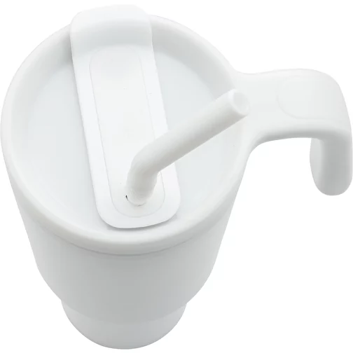Graphic 360 Gobelet en plastique recyclé certifié RCS. Acier, 900ml, blanc, Image 7