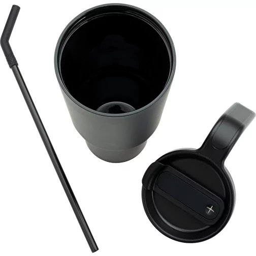 Graphic 360 Gobelet en acier recyclé certifié RCS. Acier, 900ml, noir, Image 10