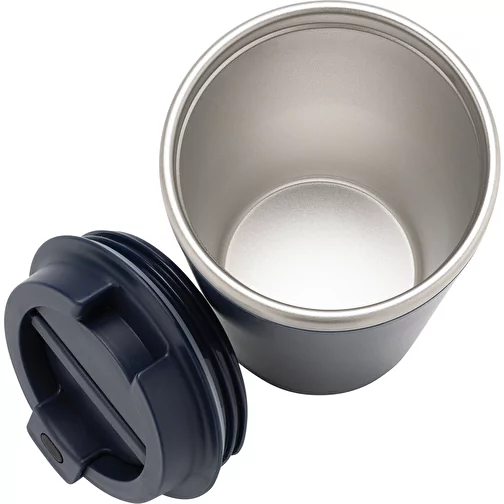Gobelet Java 350ml double paroi en PP recyclé RCS, bleu marine, Image 7