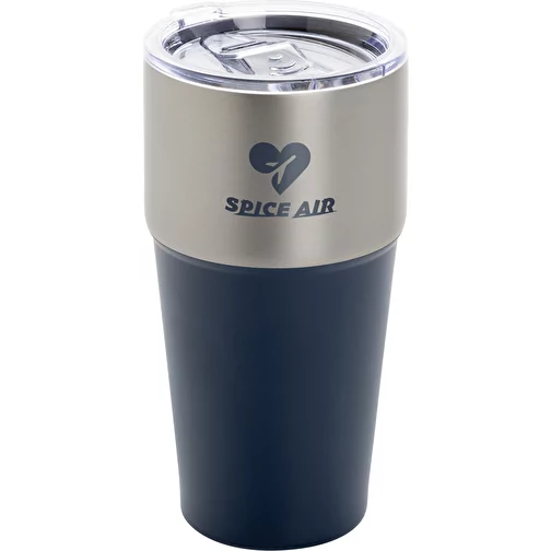 Gobelet Fluid en acier recyclé certifié RCS, 500ml, bleu marine, Image 7