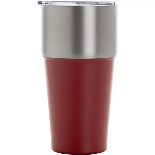 Gobelet Fluid en acier recyclé certifié RCS, 500ml, rouge, Image 2