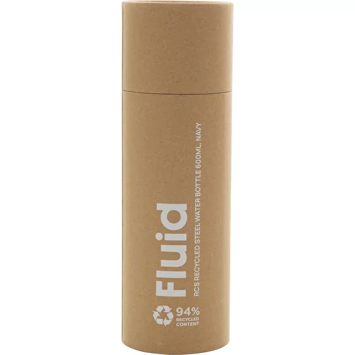Bouteille Fluid en acier recyclé certifié RCS, 600ml, bleu marine, Image 12