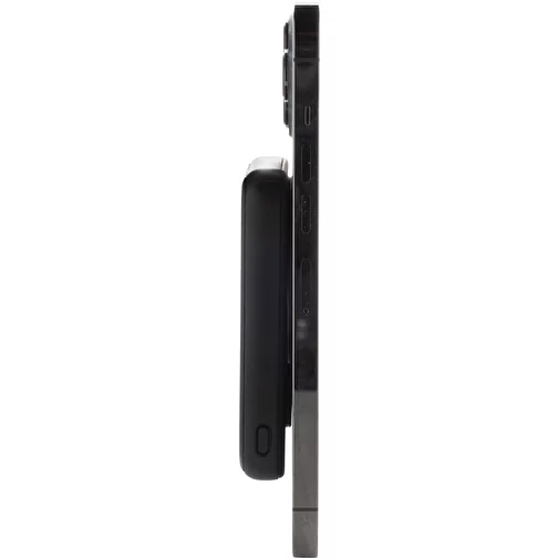 Stellar 5.000mAh 5W powerbank magnétique en RCS rec. ABS, noir, Image 5