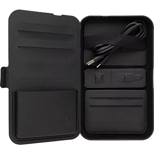 Swiss Peak Travel-Case en RCS rec. PU avec chargeur 3 en 1, noir, Image 8