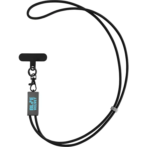 Câble de recharge Terra 60Wdual en PET recyclé RCS avec lanyard, gris, Image 10