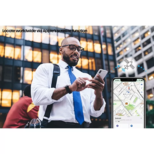 Seekcard RCS rPolyester Étui pour cartes avec localisation mondiale, noir, Image 14