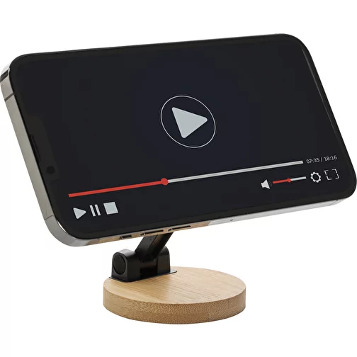 Support de téléphone Magmount en plastique RCS rec. et bambou, noir, Image 2