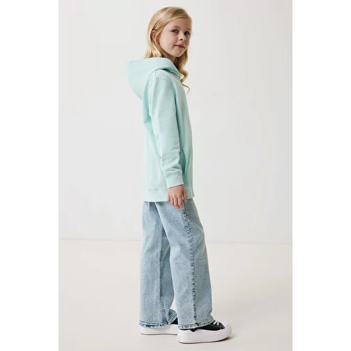 Iqoniq Yengo KidsHoodie avec poches latérales en coton rec., crushed mint, Image 11