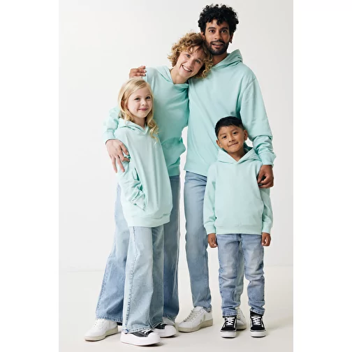 Iqoniq Yengo KidsHoodie avec poches latérales en coton rec., crushed mint, Image 20
