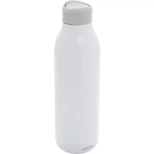 Bouteille d\'eau Avira Alok 600ml en acier RCS rec. 360, blanc, Image 1