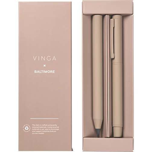 VINGA Baltimore RCS set de stylos, greige, Image 8