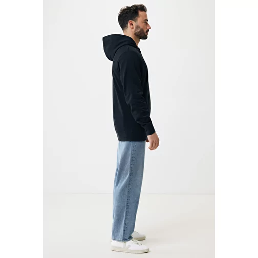 Iqoniq Yengo Hoodie avec poches latérales en rec. coton, noir, Image 15