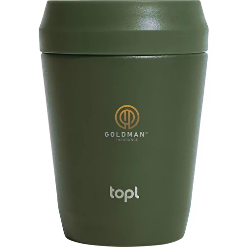 Gobelet Topl en acier rec. avec couvercle 360 degrés 236ml, vert, Image 5