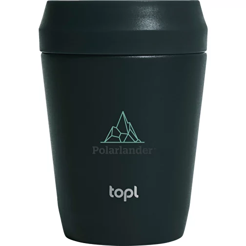 Gobelet Topl en acier rec. avec couvercle 360 degrés 236ml, gris, Image 4