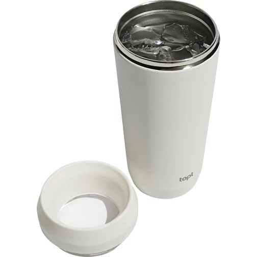Gobelet Topl en acier rec. avec couvercle 360 degrés 354ml, brun, Image 2