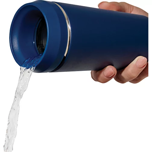 Gobelet Topl en acier rec. avec couvercle 360 degrés 354ml, bleu marine, Image 3