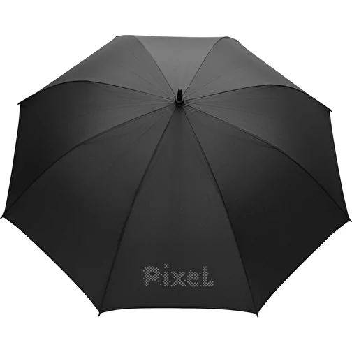 Tony AwareT RPET 30' Parapluie avec auto. Ouverture & poignée en acacia, noir, Image 6
