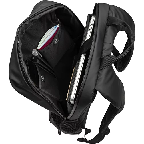 Lima AwareT RPET sac à dos hydrofuge pour ordinateur portable 15,6', noir, Image 7