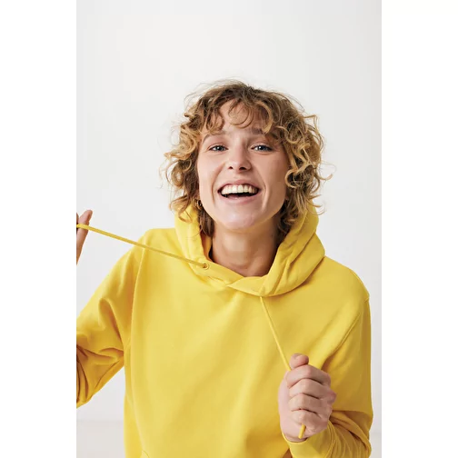 Sweat à capuche Iqoniq Rila Lightweight en coton recyclé, jaune, Image 5