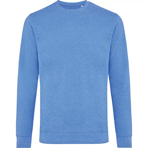 Iqoniq Denali non teint. Sweat à col rond en BW recyclé, heather blue, Image 1