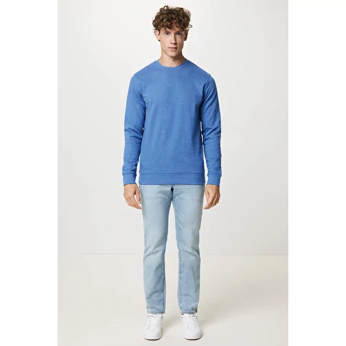 Iqoniq Denali non teint. Sweat à col rond en BW recyclé, heather blue, Image 11