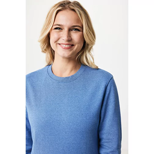 Iqoniq Denali non teint. Sweat à col rond en BW recyclé, heather blue, Image 14