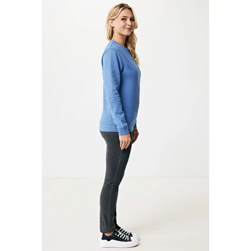 Iqoniq Denali non teint. Sweat à col rond en BW recyclé, heather blue, Image 8