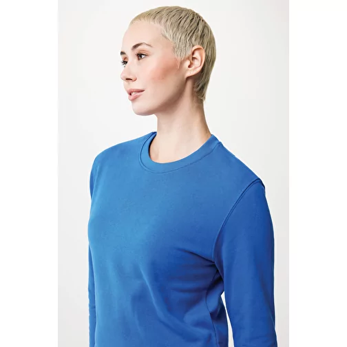 Sweat col rond en coton recyclé Iqoniq Zion, bleu roi, Image 13