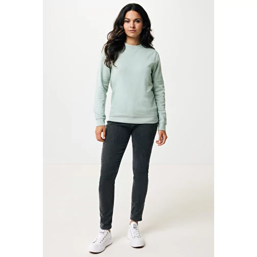 Sweat col rond Iqoniq Zion en coton recyclé, Iceberg green, Image 6