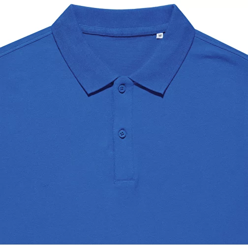 Polo piqué Iqoniq Yosemite en coton recyclé, bleu roi, Image 3