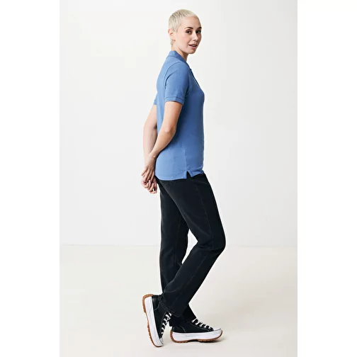 Polo piqué Iqoniq Yosemite en coton recyclé, heather blue, Image 8
