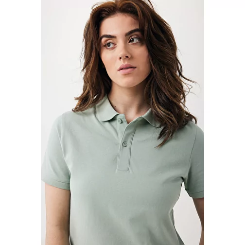 Polo piqué Iqoniq Yosemite en coton recyclé, Iceberg green, Image 5